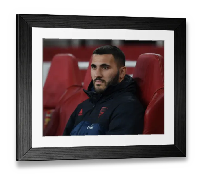 Framed Print : Arsenal FC vs Olympiacos FC: Sead Kolasinac's Pre-Match Focus at Emirates Stadium - UEFA Europa League 2019-20 Framed Print : Arsenal FC vs Olympiacos FC: Sead Kolasinac's Pre-Match Focus at Emirates Stadium - UEFA Europa League 2019-20