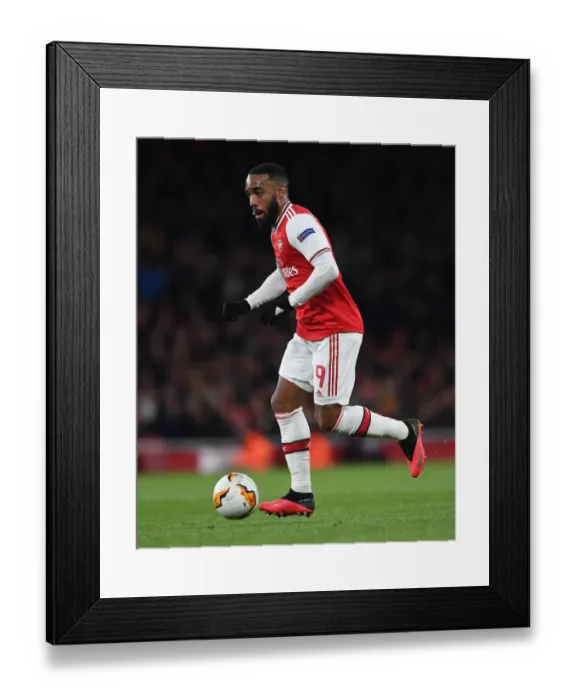 Framed Print : Alexandre Lacazette in Europa League Action: Arsenal vs Olympiacos (2019-20) Framed Print : Alexandre Lacazette in Europa League Action: Arsenal vs Olympiacos (2019-20)