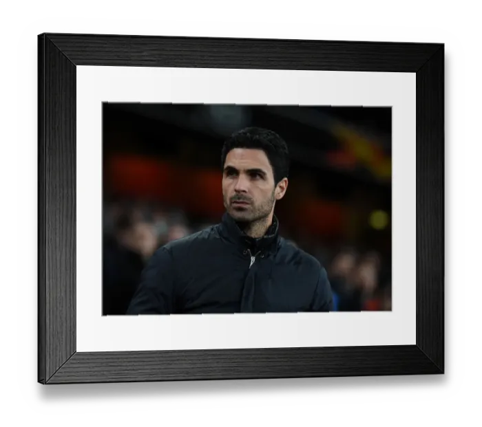 Framed Print : Mikel Arteta: Arsenal Head Coach Ahead of Europa League Showdown Against Olympiacos Framed Print : Mikel Arteta: Arsenal Head Coach Ahead of Europa League Showdown Against Olympiacos