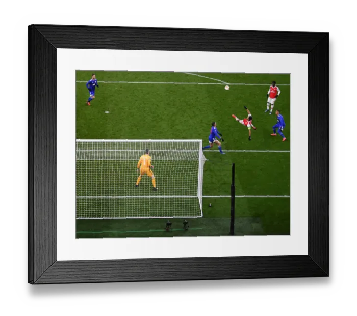 Framed Print : Arsenal's Aubameyang Scores Decisive Goal: Europa League Victory over Olympiacos Framed Print : Arsenal's Aubameyang Scores Decisive Goal: Europa League Victory over Olympiacos