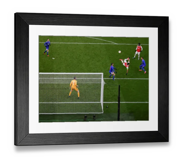 Framed Print : Arsenal's Aubameyang Scores Decisive Goal: Europa League Victory over Olympiacos Framed Print : Arsenal's Aubameyang Scores Decisive Goal: Europa League Victory over Olympiacos