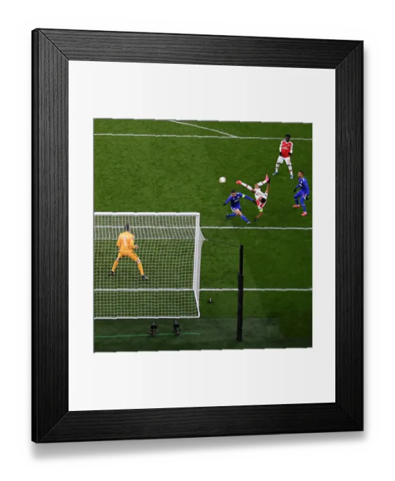 Framed Print : Aubameyang's Decisive Goal: Arsenal Secures Europa League Victory over Olympiacos Framed Print : Aubameyang's Decisive Goal: Arsenal Secures Europa League Victory over Olympiacos