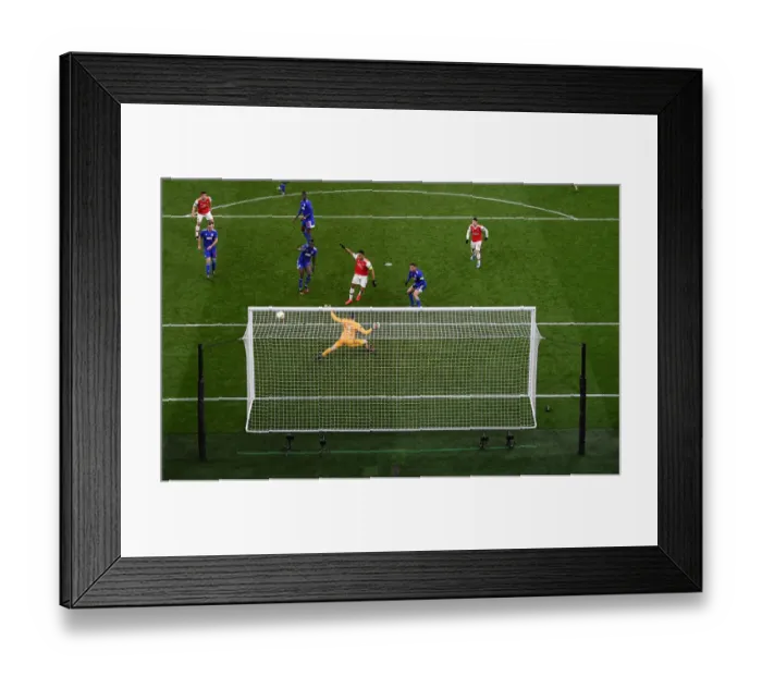 Framed Print : Arsenal's Aubameyang Squanders Chance in Europa League Clash vs. Olympiacos Framed Print : Arsenal's Aubameyang Squanders Chance in Europa League Clash vs. Olympiacos