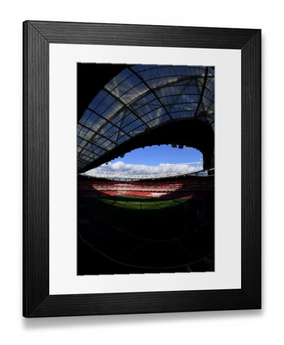 Framed Print : Arsenal's Emirates Stadium: Battlefield for Europa League Clash Against Olympiacos