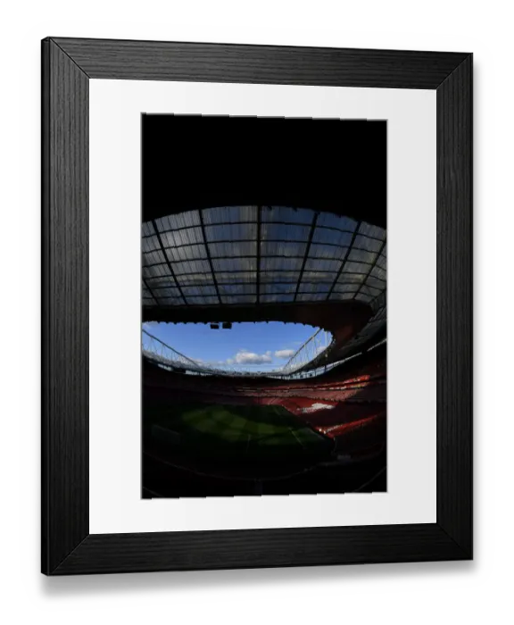 Framed Print : Arsenal's Emirates Stadium Awaits Olympiacos in Europa League Showdown Framed Print : Arsenal's Emirates Stadium Awaits Olympiacos in Europa League Showdown