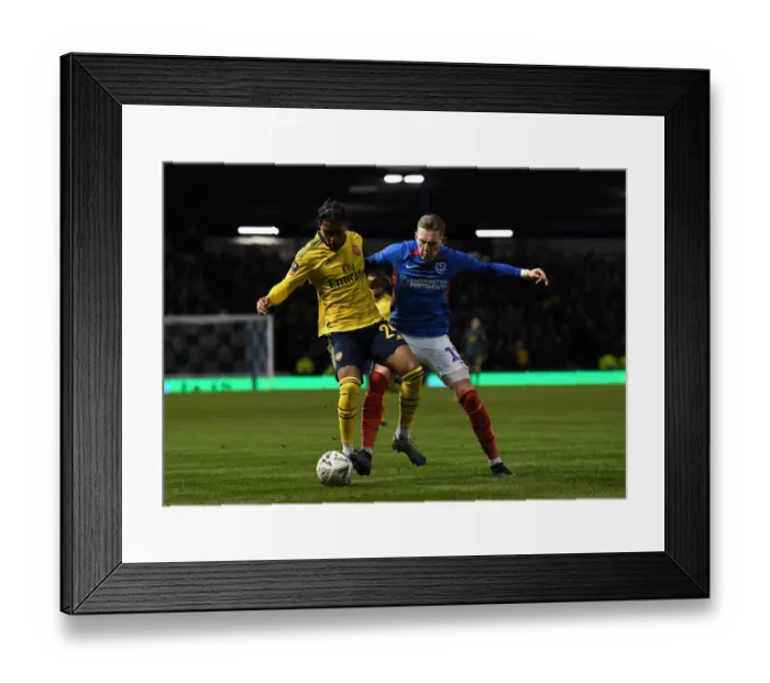 Framed Print : Nelson vs. Curtis: FA Cup Fifth Round Showdown at Portsmouth