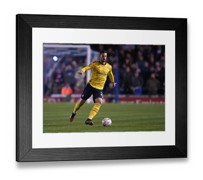 Framed Print : Arsenal's Pablo Mari in Action during FA Cup Clash against Portsmouth