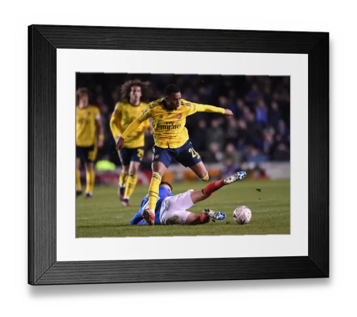Framed Print : Joe Willock Shines: Arsenal Advances in FA Cup with Victory over Portsmouth