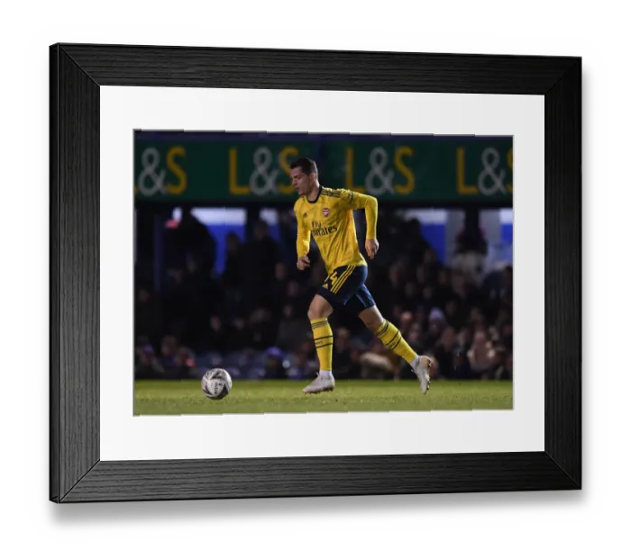 Framed Print : Granit Xhaka in Action: Arsenal vs. Portsmouth, FA Cup Fifth Round, 2020 Framed Print : Granit Xhaka in Action: Arsenal vs. Portsmouth, FA Cup Fifth Round, 2020