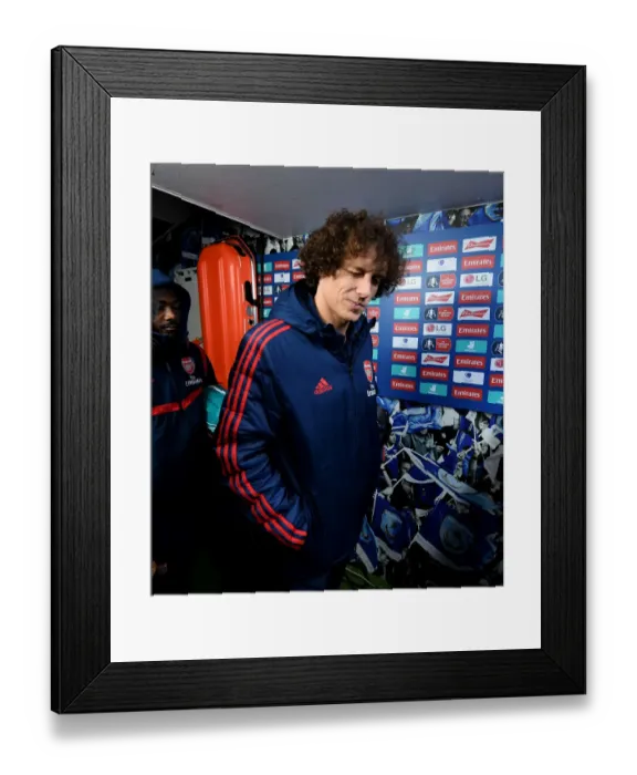 Framed Print : David Luiz Prepares for FA Cup Battle Against Portsmouth