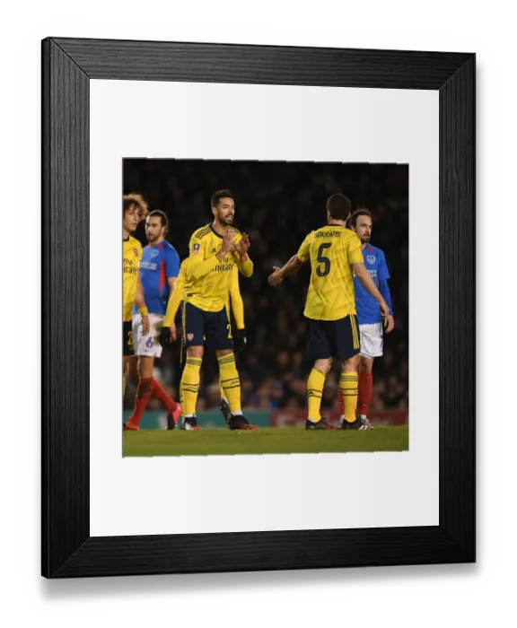 Framed Print : Arsenal vs. Portsmouth: FA Cup Fifth Round Battle at Fratton Park, March 2020