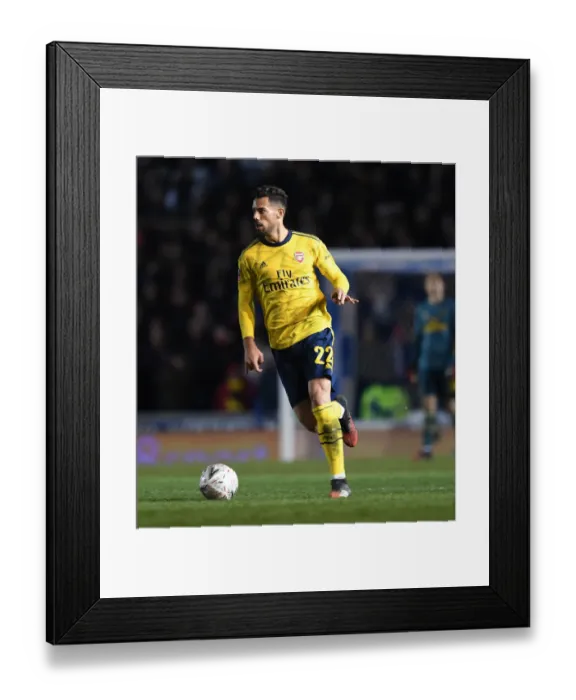 Framed Print : Arsenal's Pablo Mari in FA Cup Action: Portsmouth vs Arsenal (2020)