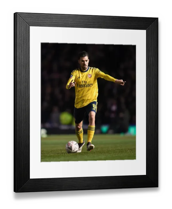 Framed Print : Dani Ceballos at FA Cup Match: Portsmouth vs. Arsenal (2020) Framed Print : Dani Ceballos at FA Cup Match: Portsmouth vs. Arsenal (2020)