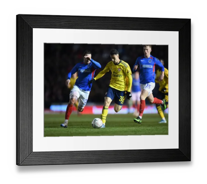 Framed Print : Arsenal vs. Portsmouth: FA Cup Fifth Round Showdown at Fratton Park, March 2020