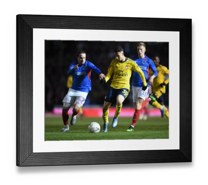 Framed Print : Arsenal vs. Portsmouth: FA Cup Fifth Round Clash at Fratton Park, March 2020