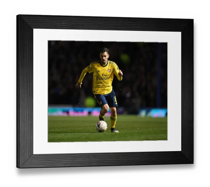Framed Print : FA Cup Showdown: Dani Ceballos of Arsenal Faces Off Against Portsmouth