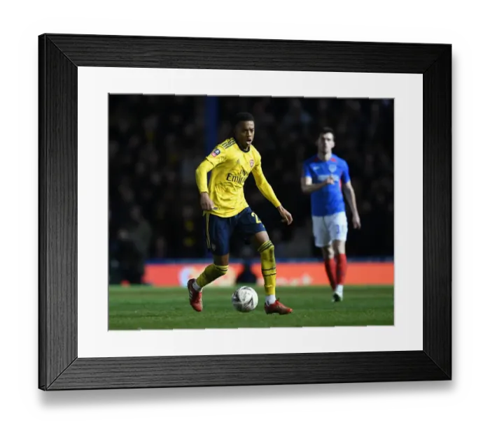 Framed Print : Joe Willock Shines: Arsenal Overpower Portsmouth in FA Cup Showdown Framed Print : Joe Willock Shines: Arsenal Overpower Portsmouth in FA Cup Showdown