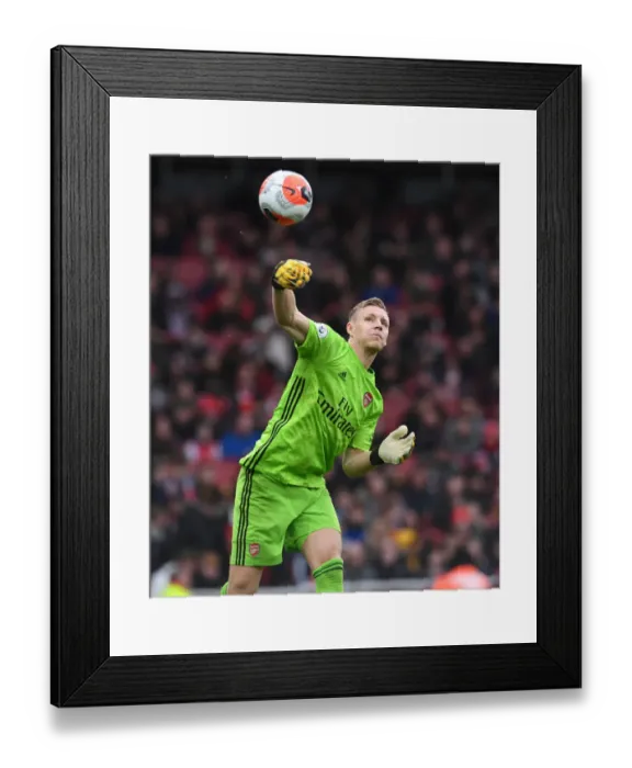 Framed Print : Focused Leno: Arsenal vs. West Ham United (2019-20)