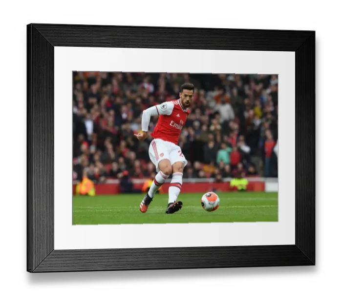 Framed Print : Arsenal's Pablo Mari in Action: Arsenal vs. West Ham United, Premier League 2019-2020
