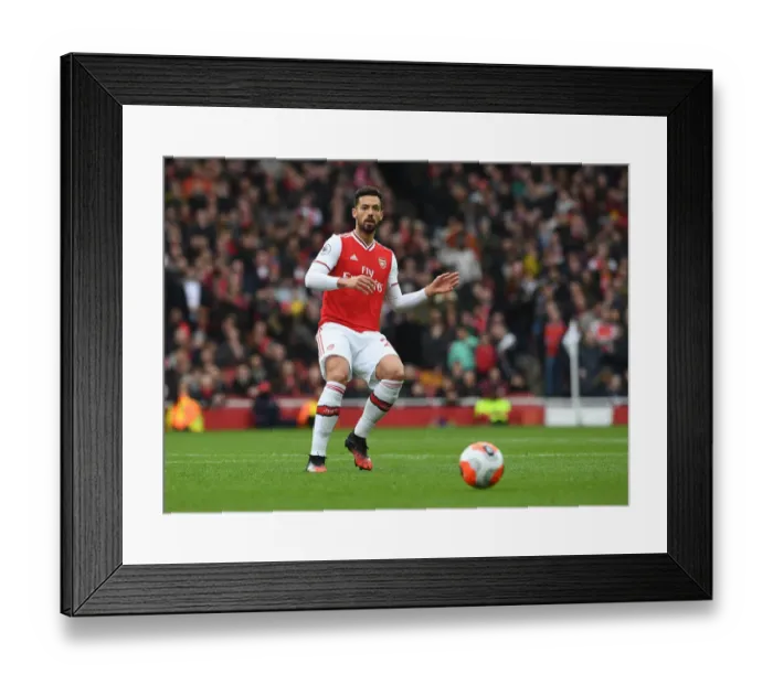 Framed Print : Arsenal's Pablo Mari in Action: Arsenal vs West Ham United, Premier League 2019-2020