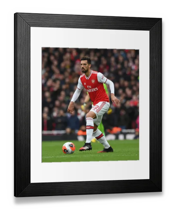 Framed Print : Arsenal's Pablo Mari in Action: Arsenal vs West Ham United, Premier League 2019-2020