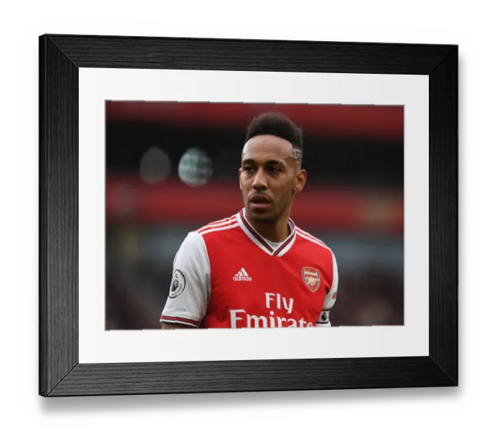Framed Print : Arsenal's Aubameyang Faces Off Against West Ham in Intense Premier League Showdown Framed Print : Arsenal's Aubameyang Faces Off Against West Ham in Intense Premier League Showdown