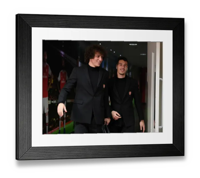 Framed Print : Arsenal's David Luiz and Gabriel Martinelli Pre-Match Huddle vs West Ham United (Premier League, 2019-20) Framed Print : Arsenal's David Luiz and Gabriel Martinelli Pre-Match Huddle vs West Ham United (Premier League, 2019-20)