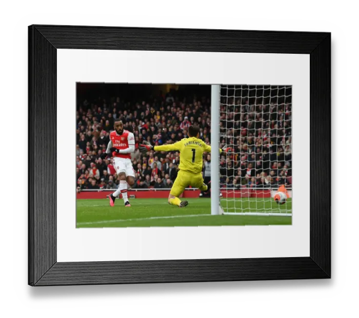 Framed Print : Alexandre Lacazette Scores the Winning Goal: Arsenal FC vs West Ham United, Premier League 2019-2020 Framed Print : Alexandre Lacazette Scores the Winning Goal: Arsenal FC vs West Ham United, Premier League 2019-2020