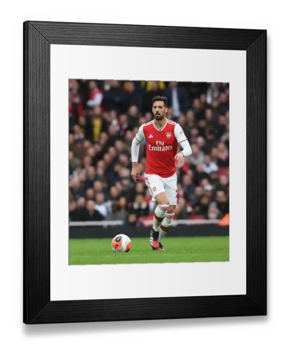Framed Print : Arsenal's Pablo Mari in Action during Premier League Clash against West Ham United