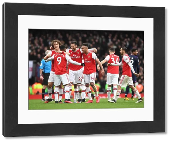 Arsenal's Alexis Lacazette Scores, Celebrates with Team against West Ham United (2019-20)