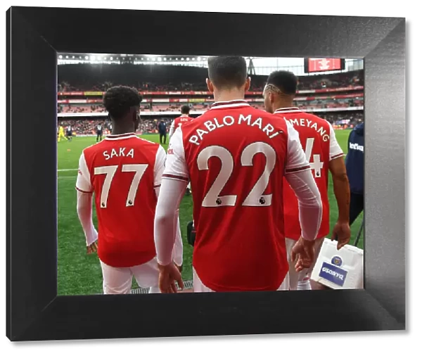 Arsenal's Big Three: Saka, Mari, Aubameyang Lead the Way in Arsenal v West Ham United (2019-20)