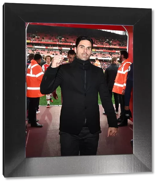 Mikel Arteta Celebrates Arsenal's Victory Over West Ham United in the Premier League