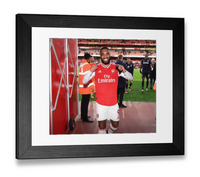 Framed Print : Alexis Lacazette Celebrates Goal: Arsenal FC vs West Ham United, Premier League 2019-2020 Framed Print : Alexis Lacazette Celebrates Goal: Arsenal FC vs West Ham United, Premier League 2019-2020