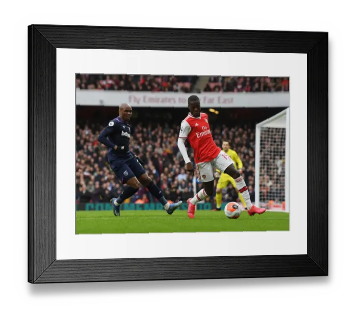 Framed Print : Arsenal vs. West Ham United: Premier League Clash at Emirates Stadium Framed Print : Arsenal vs. West Ham United: Premier League Clash at Emirates Stadium