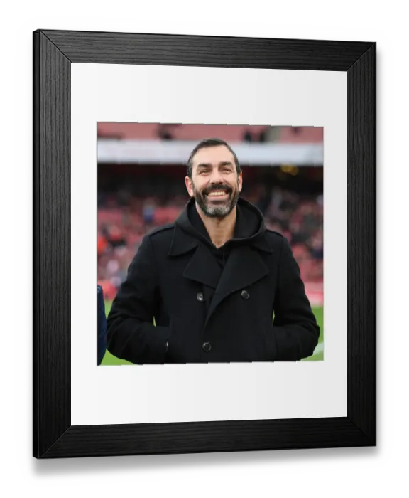 Framed Print : Arsenal Legends: Robert Pires at Arsenal vs West Ham United, Premier League 2019-2020