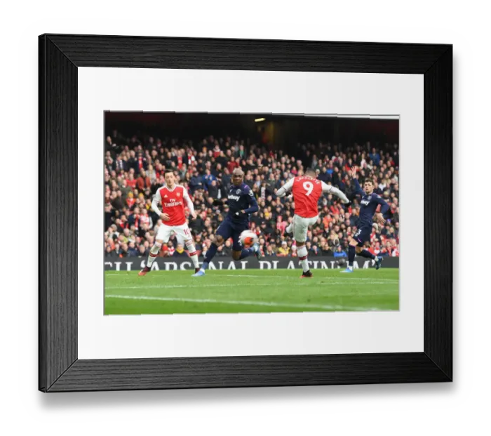 Framed Print : Alexis Lacazette Scores the Decisive Goal: Arsenal FC vs West Ham United, Premier League 2019-2020 Framed Print : Alexis Lacazette Scores the Decisive Goal: Arsenal FC vs West Ham United, Premier League 2019-2020