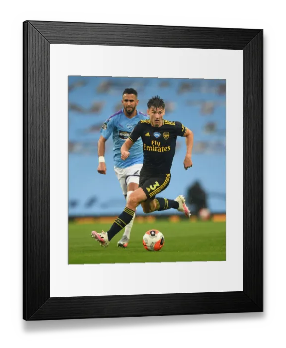 Framed Print : Kieran Tierney in Action: Manchester City vs Arsenal, Premier League 2019-2020 Framed Print : Kieran Tierney in Action: Manchester City vs Arsenal, Premier League 2019-2020