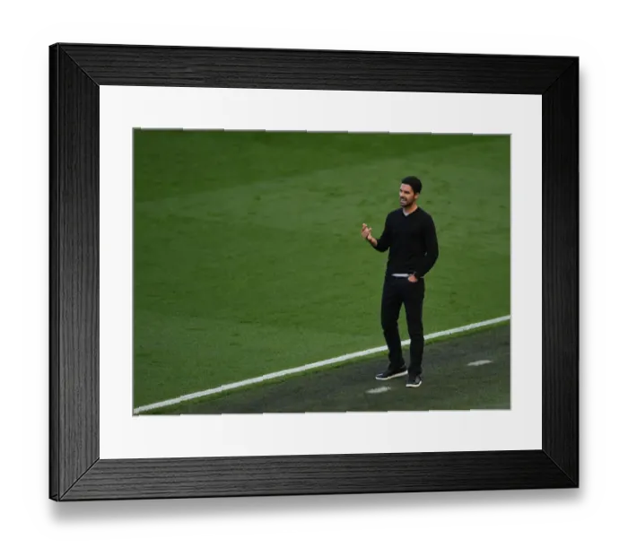 Framed Print : Mikel Arteta Leads Arsenal in Premier League Battle against Brighton & Hove Albion (2020)