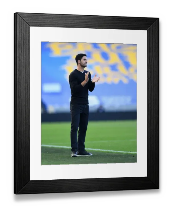 Framed Print : Mikel Arteta Leads Arsenal in Premier League Clash against Brighton & Hove Albion (2020)
