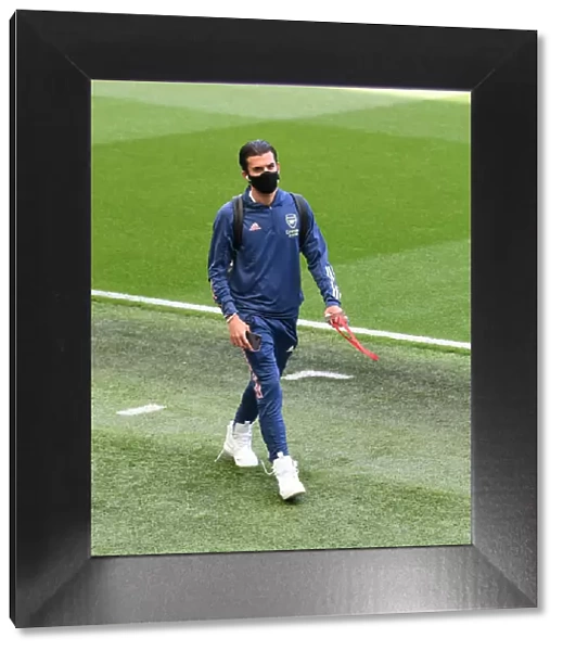 Dani Ceballos Arrival at Brighton & Hove Albion Stadium: Arsenal FC vs. Brighton Premier League Clash (2020)