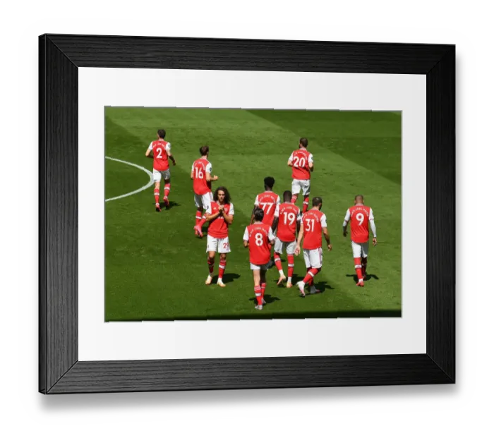 Framed Print : Guendouzi Gears Up: Arsenal vs. Brighton & Hove Albion, Premier League 2019-2020
