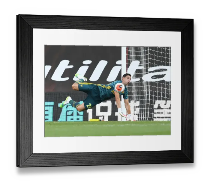 Framed Print : Emi Martinez in Action: Southampton vs. Arsenal, Premier League 2019-2020