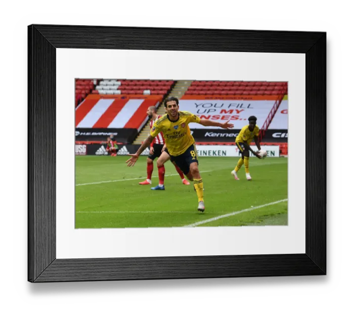 Framed Print : Dani Ceballos Scores Arsenal's Second Goal: FA Cup Quarterfinal vs Sheffield United Framed Print : Dani Ceballos Scores Arsenal's Second Goal: FA Cup Quarterfinal vs Sheffield United