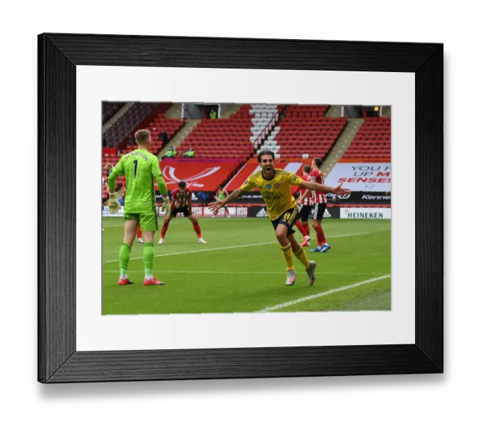 Framed Print : Dani Ceballos Scores Arsenal's Second Goal: FA Cup Quarterfinals vs Sheffield United Framed Print : Dani Ceballos Scores Arsenal's Second Goal: FA Cup Quarterfinals vs Sheffield United