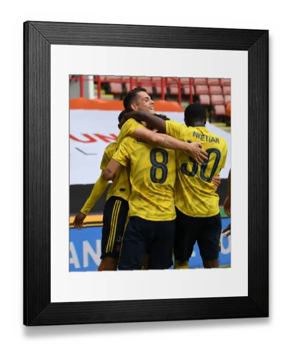 Framed Print : Arsenal's Dani Ceballos Scores Second Goal vs Sheffield United in FA Cup Quarterfinal Framed Print : Arsenal's Dani Ceballos Scores Second Goal vs Sheffield United in FA Cup Quarterfinal