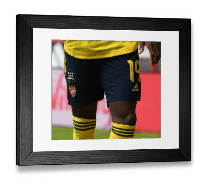 Framed Print : FA Cup Quarterfinal: Black Lives Matter - Sheffield United vs. Arsenal