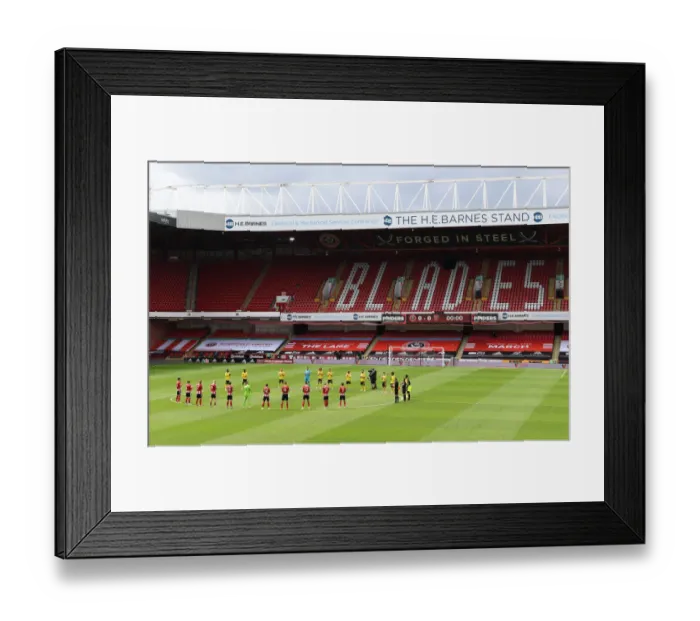 Framed Print : FA Cup Quarterfinal: NHS Tribute - Sheffield United vs. Arsenal
