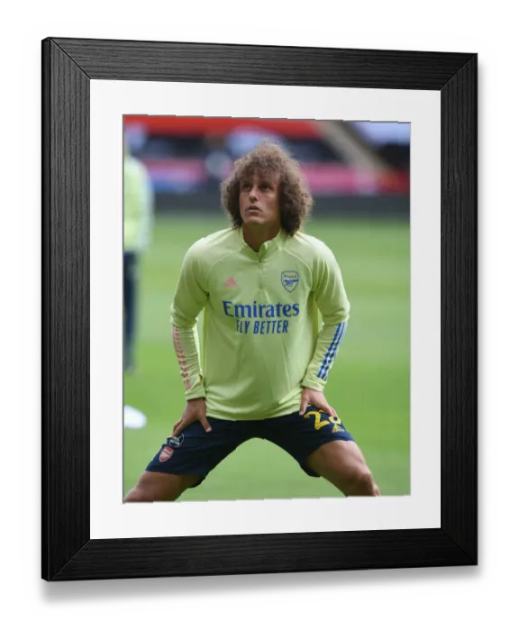 Framed Print : Arsenal's David Luiz Prepares for FA Cup Quarterfinal Showdown against Sheffield United Framed Print : Arsenal's David Luiz Prepares for FA Cup Quarterfinal Showdown against Sheffield United