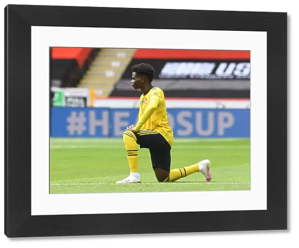 Arsenal's Bukayo Saka Takes a Knee before FA Cup Quarterfinal vs Sheffield United