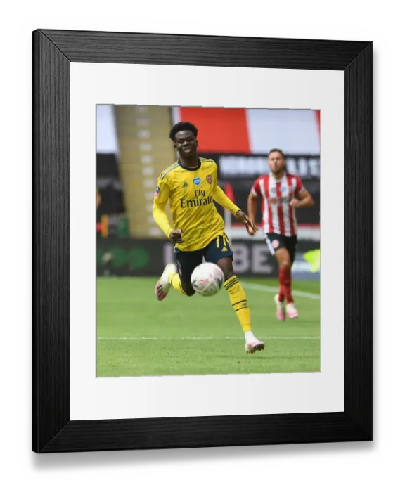 Framed Print : Bukayo Saka Shines: Arsenal's Standout Performance Against Sheffield United in FA Cup Quarterfinal Framed Print : Bukayo Saka Shines: Arsenal's Standout Performance Against Sheffield United in FA Cup Quarterfinal